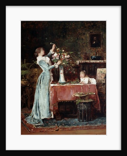 Composing a Bouquet, 1880s by Anonymous