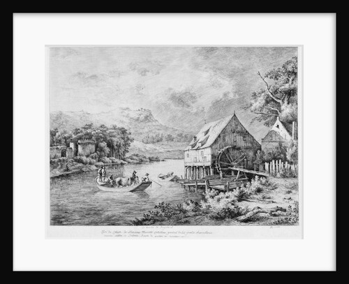 A mill on the banks of the River, 1774 by Anonymous
