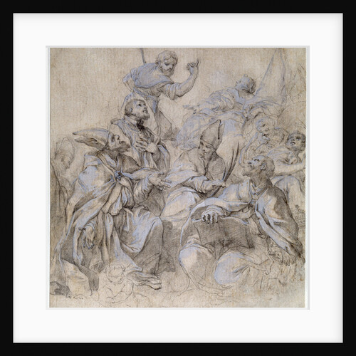 Sketch of a Fresco for the Santa Maria del Popolo Church in Rome by Anonymous