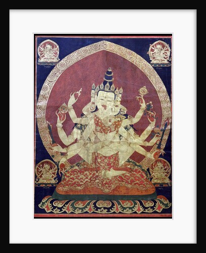 Guhyasamaja Akshobhyavajra (Thanka), 17th century by Anonymous