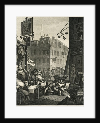 Beer Street and Gin Lane 1, 1751 by Anonymous