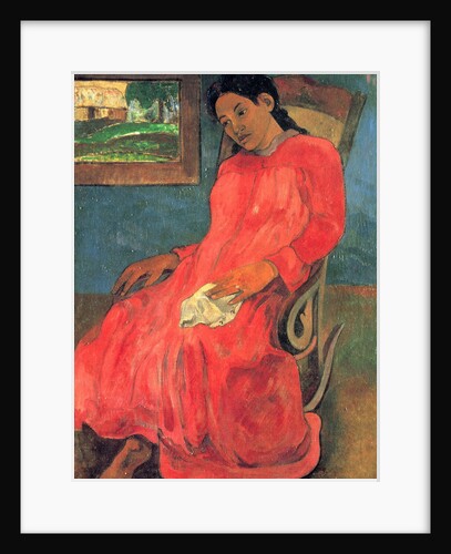 Woman in Red Dress, 1891 by Anonymous