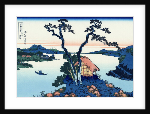 Lake Suwa in the Shinano province, 1830-1833 by Anonymous