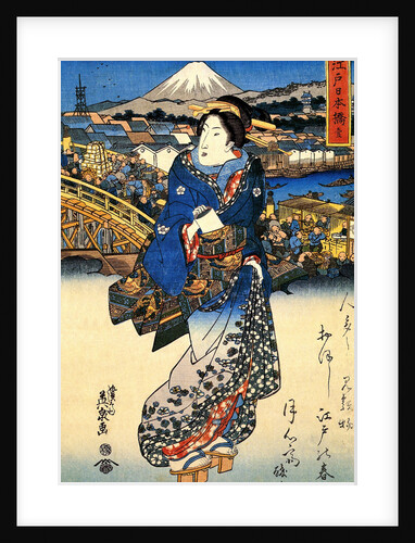 Nihonbashi in Edo, 1852 by Anonymous