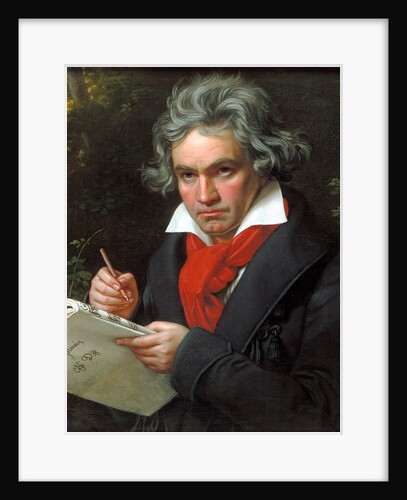 Portrait Ludwig van Beethoven when composing the Missa Solemnis, 1820 by Anonymous