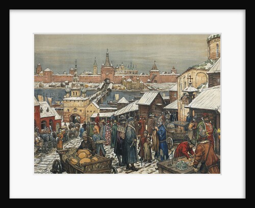 Novgorod Marketplace, end of 19th - early 20th century by Anonymous