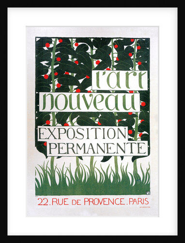 Poster for the Gallery LArt Nouveau, Paris, 1896 by Anonymous