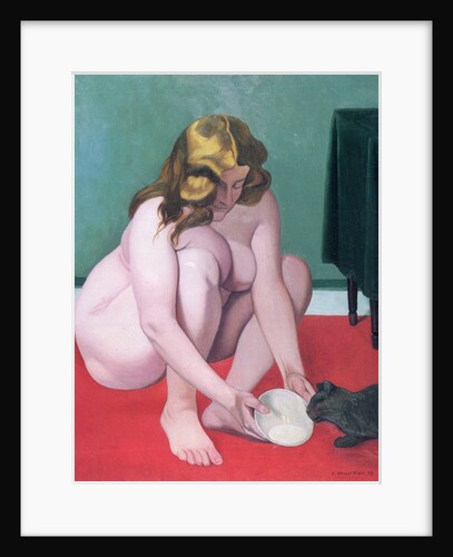 Woman with a Cat, 1919 by Anonymous
