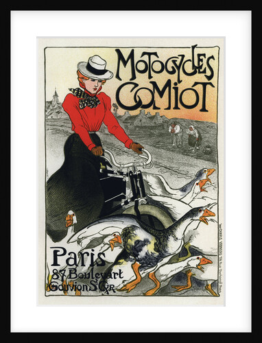 Motocycles Comiot, advertising poster, 1899 by Anonymous