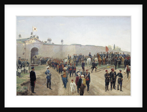 Turkish capitulation at Nikopol on 4th June 1877, 1883 by Anonymous