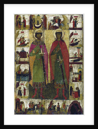 The Saints Boris and Gleb, 14th century by Anonymous