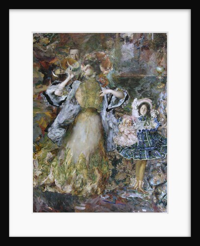 Self-portrait with wife and daughter, 1910 by Anonymous