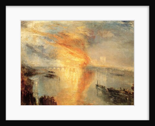 The Burning of the Houses of Parliament, 1834 by Anonymous