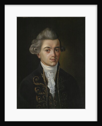 Portrait of the fabulist Ivan Khemnitser,, Russian painting of 19th century by Anonymous