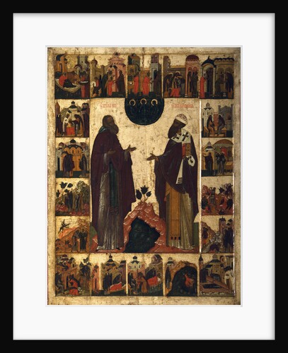 Saint Cyril of White Lake and Saint Cyril of Alexandria, second half of the 18th century by Anonymous