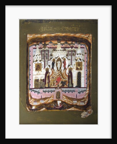 Saints Zosima and Savvatiy of Solovki, early 17th century by Anonymous