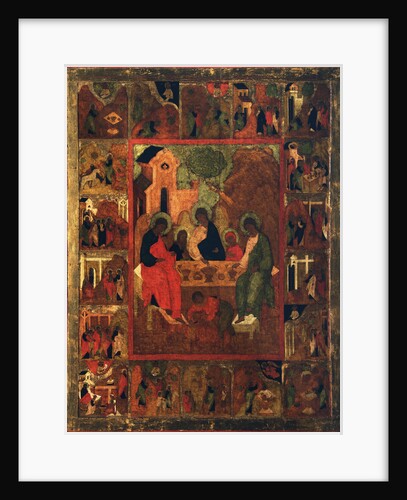The Hospitality of Abraham (Old Testament Trinity), end of 16th century by Anonymous