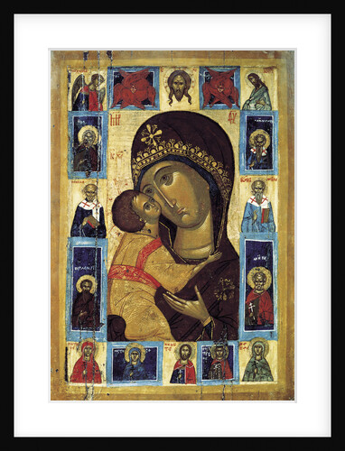 The Virgin Eleusa with Selected Saints, early16th century by Anonymous