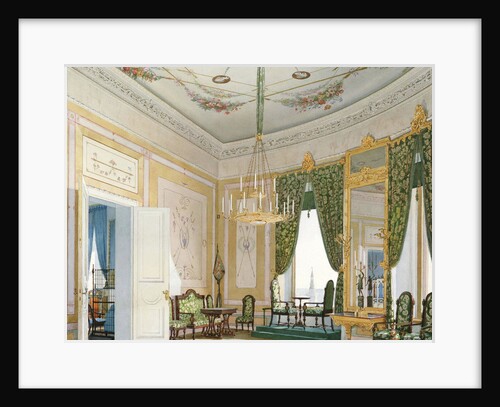 Corner living room of the Nicholas Palace in the Moscow Kremlin, 1847 by Anonymous