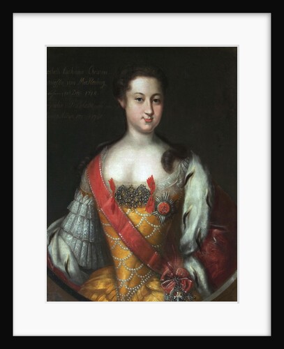 Anna Leopoldovna, Grand Duchess and Regent of Russia,, 1732 by Anonymous