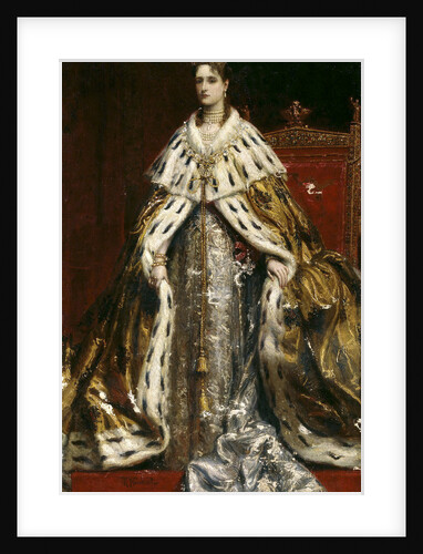 Portrait of Empress Alexandra Fyodorovna of Russia, the wife of Tsar Nicholas II, 1890s by Anonymous