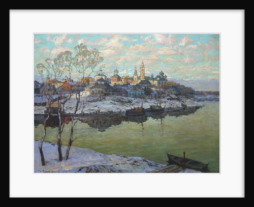 Early Spring, A City at the River, 1916 by Anonymous