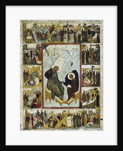Saint John the Evangelist on Patmos with Scenes from His Life, early 16th century by Anonymous