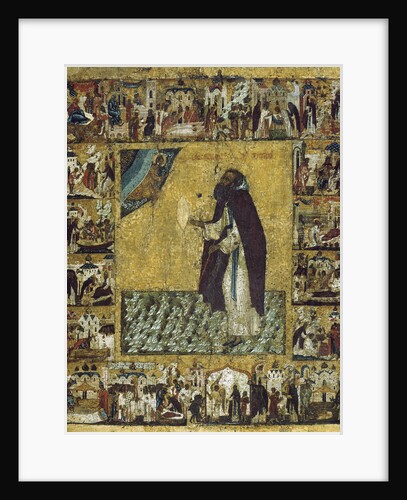 Saint Barlaam of Khutyn with Scenes from His Life, 1560s by Anonymous