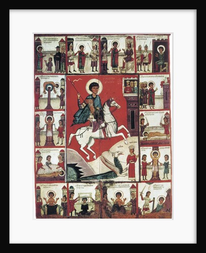 Saint George with Scenes from His Life, 14th century by Anonymous