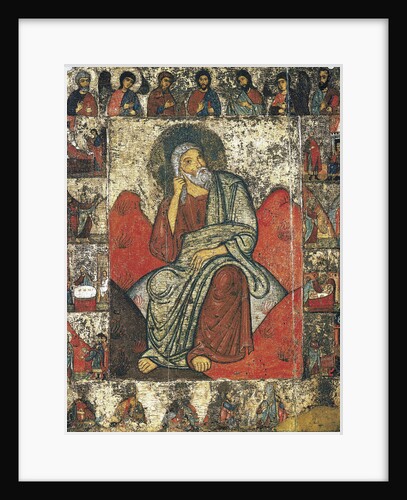 The Prophet Elijah in the Wilderness with Scenes from His Life and Deesis, 13th- first third of 14th by Anonymous