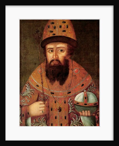 Portrait of the Tsar Michail I Fyodorovich of Russia,, early 17th century by Anonymous