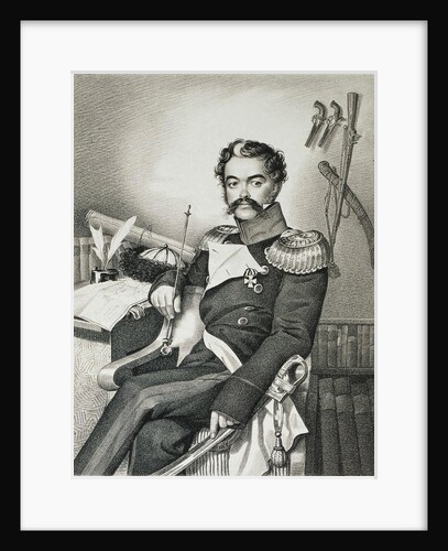 Portrait of Denis Davydov, soldier and poet, early 19th century by Anonymous