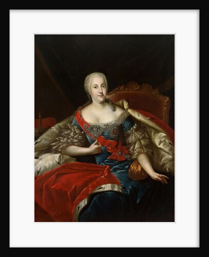Portrait of Johanna-Elizabeth, Electress of Anhalt-Zerbst,, c1746 by Anonymous