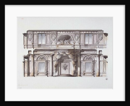 Design of the George Hall (Great Throne Hall) in the Winter Palace, 1796 by Anonymous