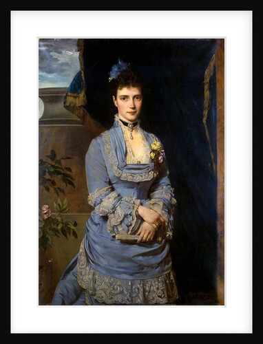 Portrait of Grand Duchess Maria Fyodorovna, Princess Dagmar of Denmark,, 1874 by Anonymous