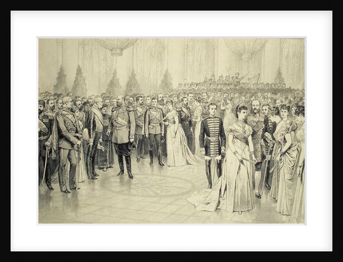 Court Ball in the St Nicholas Hall of the Winter Palace, 1880s by Anonymous