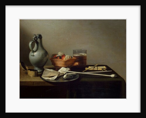 Still Life with Clay Pipes, 1636 by Anonymous