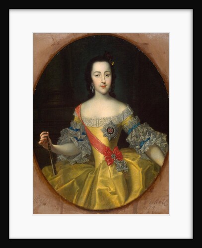 Portrait of the Grand Duchess Ekaterina Alekseyevna,, c1745 by Anonymous