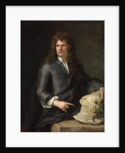 Portrait of the wood carver Grinling Gibbons,, before 1690 by Anonymous