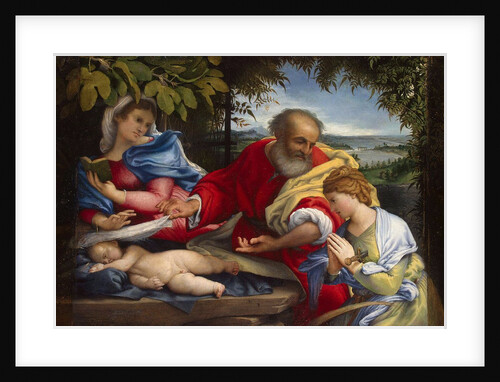 Rest on the Flight into Egypt with Saint Justina, 1529 by Anonymous