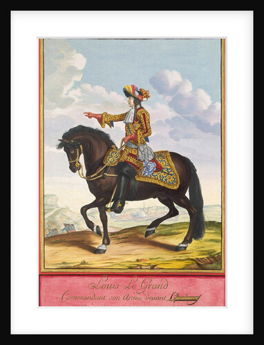 Portrait of Louis XIV on Horseback in the Battle of Cambrai, second half of the 17th century by Anonymous