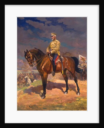 Portrait of Grand Duke Nikolai Nikolayevich (1856?1929) on Horseback, 1910s by Anonymous