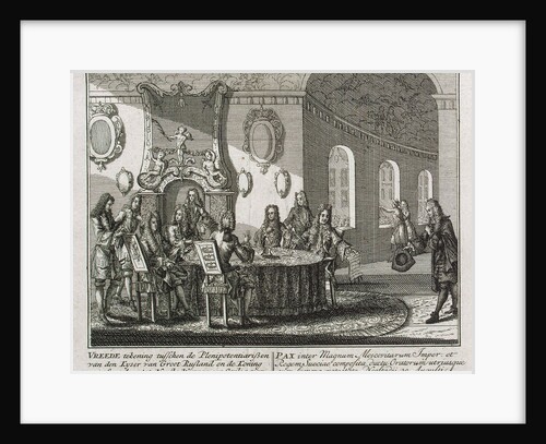Conclusion of the Peace Treaty of Nystad on 20th August 1721 by Anonymous