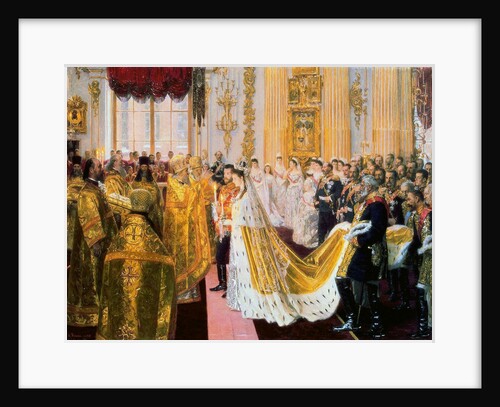 The wedding of Tsar Nicholas II and the Princess Alix of Hesse-Darmstadt on November 26, 1894 by Anonymous