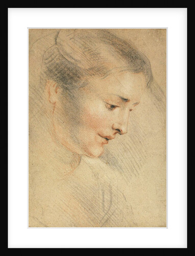Study of a Womans Head, 1710s by Anonymous