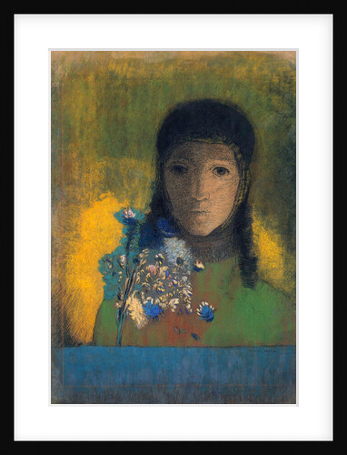 Woman with Wildflowers, c1900 by Anonymous
