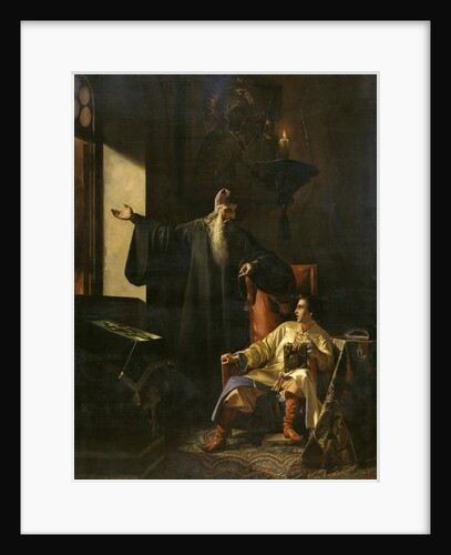 Ivan the Terrible and the priest Silvester during the Fire of Moscow on 1547, 1856 by Anonymous