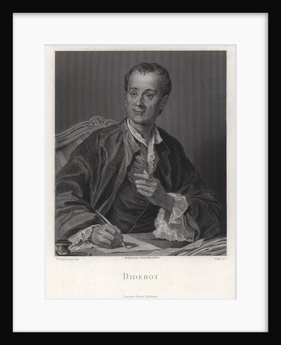 Portrait of the writer, essayist and philosopher Denis Diderot, middle of the 18th centu by Anonymous