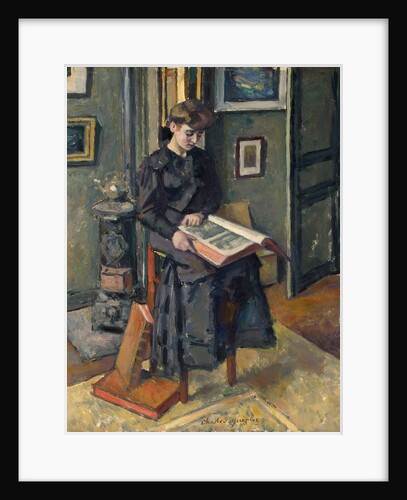 Young Girl with a Book, c1906 by Anonymous