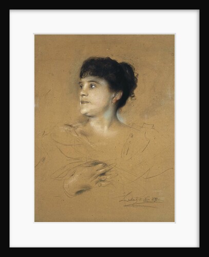 Portrait of the singer Marcella Sembrich,, 1891 by Anonymous